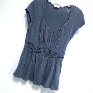 Anthropologie Deletta brand blue shirt